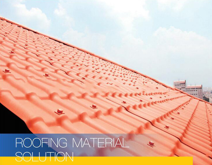 Synthetic resin tile material solution